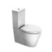 Losagna Contemporary Round White Ceramic Wall Mounted Toilet