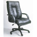 Contemporary High-Back Italian Leather Office Chair