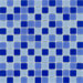 Elida Glass 12" x 12" Mosaic in Blue Multicolor