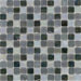 Elida Glass 12" x 12" Mosaic in Black Oil