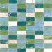 Elida Glass 12" x 12" Mosaic in Minty Brick