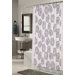 Lucerne 100% Polyester Fabric Shower Curtain with Flocking