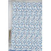 Extra Long Fabric Shower Curtain in Circles Blue