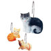 Kitty Heaven Shower Curtain Hooks (Set of 12)