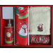 16-Piece Santa's Globe Holiday Print Shower Curtain and Matching Accessories Set