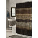 Animal Instincts Felina Faux Fur Trimmed Shower Curtain