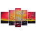 Hand Painted "The Great Beyond" 5-Piece Canvas Art Set