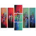Hand Painted "Hanging Lanterns" 7-Piece Canvas Art Set