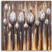 Hand Painted "Mocha Tulips" Oil Canvas Art