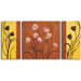 Hand Painted "Deco Tulips" 3 Piece Oil Canvas Art Set