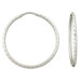 Platifina Platinum Plated 1.25 inches Diamond-Cut Hoop Earring