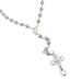 Platifina Platinum Plated Sterling Silver 28 inches Rosary Necklace
