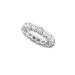 Sterling Essentials Sterling Silver Cubic Zirconia Geometric Eternity Band