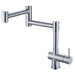 Single Handle Deck Mount Retractable Kitchen Faucet