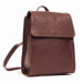 Leather Backpack with Magnetic Snap Closure