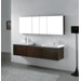 Vicenza 72" Bathroom Vanity Cabinet in Walnut