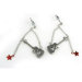 Guitar and Stars Earrings in Silver