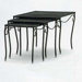 Mesh Top Occasional Nest of 3 Side Table