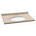 25" x 19" Solid Surface Vanity Top