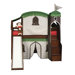 Mission Twin Low Loft Bed with Tent and Stairs