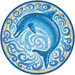 Single Dolphin Pool Art