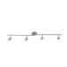 Curtis 4 Light Track Light in Nickel Matte