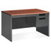 Mesa Series Single Pedestal Computer Desk with Center Drawer