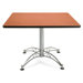 42" Square Multi-Purpose Polished Aluminum Table