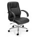 Mid-Back Leatherette Executive Conference Chair with Arms