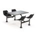 30"x48"  Group/Cluster Table and Chairs with Stainless Steel Tops