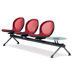 Net Beam Three Chair Beam Seating with Table