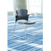 Multi Use Plastic Seat and Back Stacker Chair with Arm