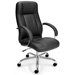High-Back Leatherette Executive Conference Chair with Arms