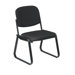 Deluxe Sled Base Guest Arm Chair with Shell Back