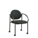 13Stack Chair with Casters and Arm (Black Frame) (special order)