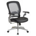 SPACE Air Grid Executive Leather Office Chair with Arms