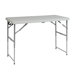 4' Height Adjustable Fold in Half Resin Multi Purpose Table