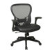 Deluxe R2 SpaceGrid&reg; Back Leather Seat Chair with Flip Arms and Nylon Base