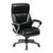 28" Executive Eco Leather Chair with Spring Seat and Padded Arms and Base