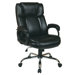 Eco Leather Big Mans Executive Office Chair with Padded Loop Arms