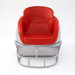 NCAA Ohio State University Football Helmet Leather Lounge Chair