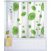 Green Circles Shower Curtain