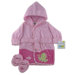 Just Born Frog Woven Terry Robe and Bootie Set
