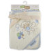 Just Born Organic Hooded Towel and Washcloth Set