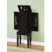 Antique Black Petite Ebony Jewelry Armoire