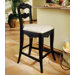 Hills Of Provence 24"  Black Counter Stool