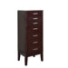 Contemporary Jewelry Armoire in Dark Espresso