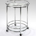 World Map Printing Serving Cart