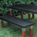Kenji Steel and Wood Picnic Bench