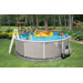 Belize 15' Round Above Ground Pool Package in Terra Haute Taupe